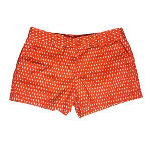 LOFT Red Ikat Diamond Cotton Shorts Size 6